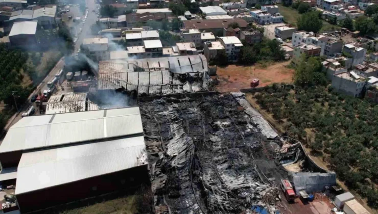 Bursa’da fabrika yangını kontrol altına alındı